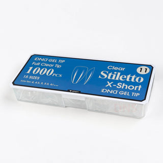 DND Full Clear Gel Tip #11 - Stiletto X-Short