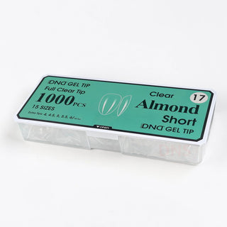 DND Full Clear Gel Tip #17 - Almond Short