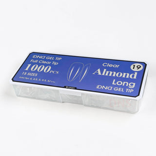 DND Full Clear Gel Tip #19 - Almond Long