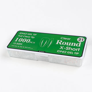 DND Full Clear Gel Tip #21 - Round X-Short