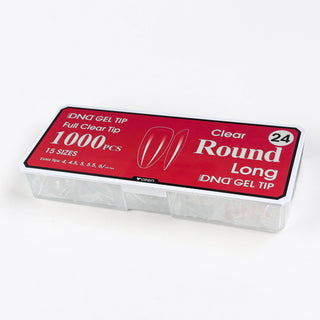 DND Full Clear Gel Tip #24 - Round Long