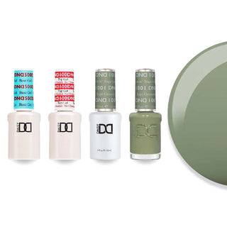 DND Gel & Lacquer Combo - Base Top Gel & 1001 Sage Groovin
