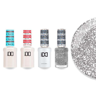 DND Gel & Lacquer Combo - Base Top Gel & 464 Fairy Wings