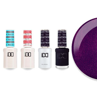 DND Gel & Lacquer Combo - Base Top Gel & 479 Queen of Grape