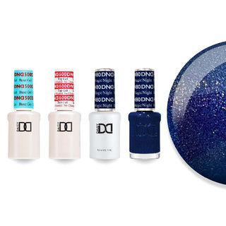 DND Gel & Lacquer Combo - Base Top Gel & 480 Magic Night
