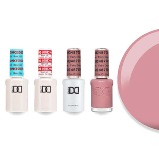 DND Gel & Lacquer Combo - Base Top Gel & 487 Fairy Dream