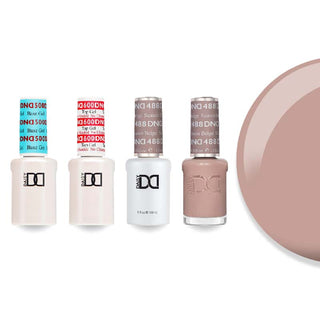 DND 488 Season Beige - #500 Base, #600 Top, Gel & Lacquer Combo