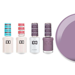 DND 489 Antique Purple - #500 Base, #600 Top, Gel & Lacquer Combo