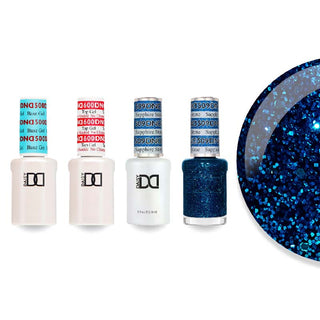 DND 509 Sapphire Stone - #500 Base, #600 Top, Gel & Lacquer Combo