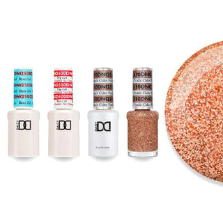 DND 510 Peach Cider - #500 Base, #600 Top, Gel & Lacquer Combo