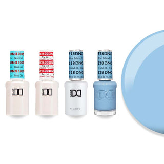 DND 528 Blue Island, IL - #500 Base, #600 Top, Gel & Lacquer Combo