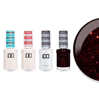 DND Gel & Lacquer Combo - Base Top Gel & 548 Red Carpet