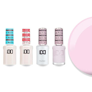 DND Gel & Lacquer Combo - Base Top Gel & 550 Coral Castle