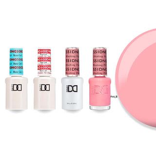 DND Gel & Lacquer Combo - Base Top Gel & 551 Blushing Pink
