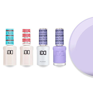 DND Gel & Lacquer Combo - Base Top Gel & 572 Great Smoky Mountain