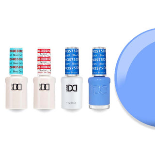 DND 575 Blue Earth - #500 Base, #600 Top, Gel & Lacquer Combo