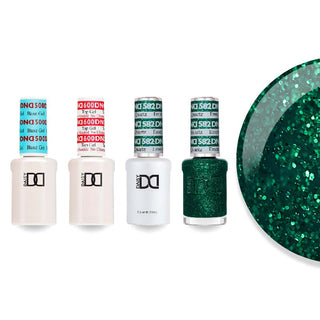 DND Gel & Lacquer Combo - Base Top Gel & 582 Emerald Quartz