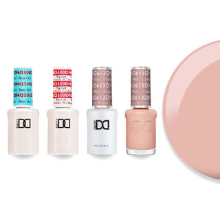 DND 613 Cinnamon Whip - #500 Base, #600 Top, Gel & Lacquer Combo