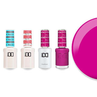 DND Gel & Lacquer Combo - Base Top Gel & 659 Majestic Violet