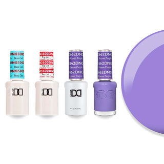 DND 662 Kazoo Purple - #500 Base, #600 Top, Gel & Lacquer Combo