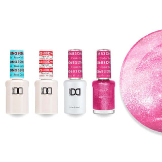 DND Gel & Lacquer Combo - Base Top Gel & 683 Cinder Shoes