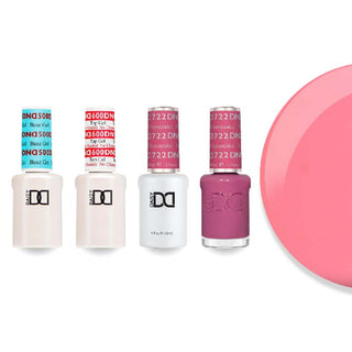 DND 722 Strawberry Cheesecake - #500 Base, #600 Top, Gel & Lacquer Combo