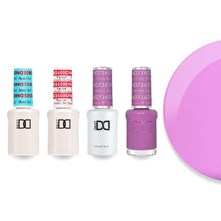 DND Gel & Lacquer Combo - Base Top Gel & 726 Whirly Pop