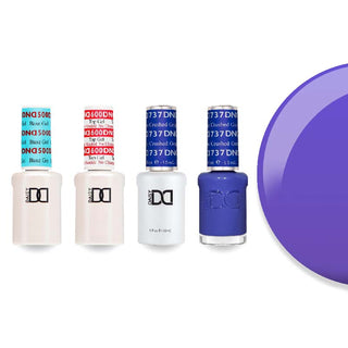 DND Gel & Lacquer Combo - Base Top Gel & 737 Crushed Grape