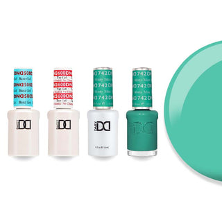 DND 742 Minty Mint - #500 Base, #600 Top, Gel & Lacquer Combo
