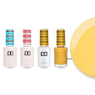 DND Gel & Lacquer Combo - Base Top Gel & 745 Honey