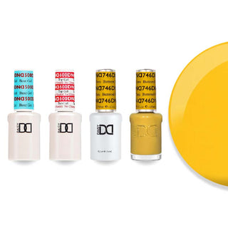 DND Gel & Lacquer Combo - Base Top Gel & 746 Buttered Corn