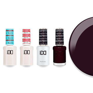 DND 750 Fudgsicle - #500 Base, #600 Top, Gel & Lacquer Combo