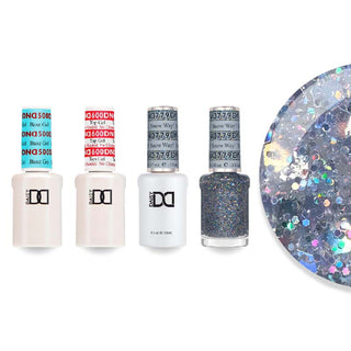 DND 779 Snow Way! - #500 Base, #600 Top, Gel & Lacquer Combo