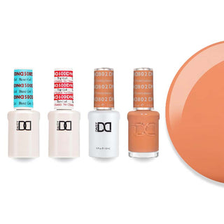DND Gel & Lacquer Combo - Base Top Gel & 802 Honeymoon