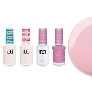 DND 807 Cotton Candy - #500 Base, #600 Top, Gel & Lacquer Combo
