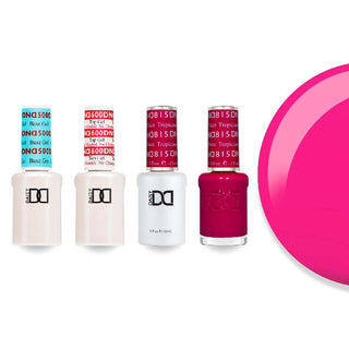 DND Gel & Lacquer Combo - Base Top Gel & 815 Tropicana Daze