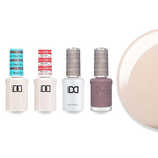 DND Gel & Lacquer Combo - Base Top Gel & 867 Perfect Nude