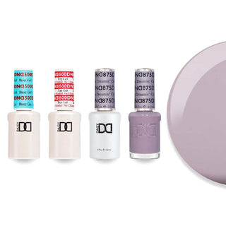 DND 875 Colifornia Dreamin' - DND Sheer Collection - #500 Base, #600 Top, Gel & Lacquer Combo