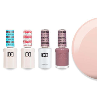 DND 882 Sheer In The City - DND Sheer Collection - #500 Base, #600 Top, Gel & Lacquer Combo
