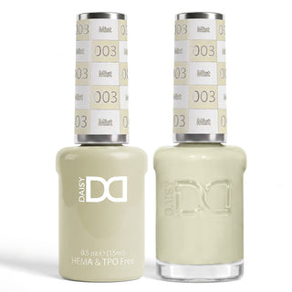 DND HEMA & TPO Free Gel Nail Polish Duo - 003 - Mist - Beige Colors - 0.5 oz
