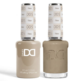 DND HEMA & TPO Free Gel Nail Polish Duo - 005 - Haze - Beige Colors - 0.5 oz