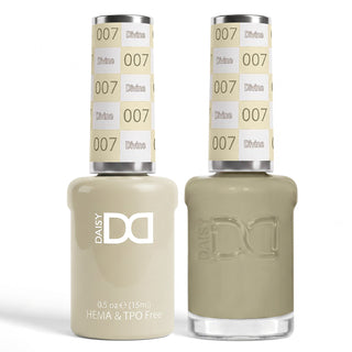 DND HEMA & TPO Free Gel Nail Polish Duo - 007 - Divine - White Colors - 0.5 oz