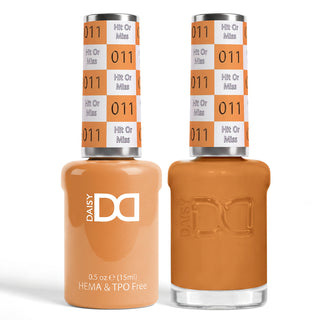 DND HEMA & TPO Free Gel Nail Polish Duo - 011 - Hit Or Miss - Orange Colors - 0.5 oz