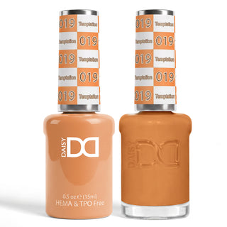 DND HEMA & TPO Free Gel Nail Polish Duo - 019 - Templation - Beige Colors - 0.5 oz