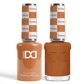 DND HEMA & TPO Free Gel Nail Polish Duo - 033 - Charming - Brown Colors - 0.5 oz