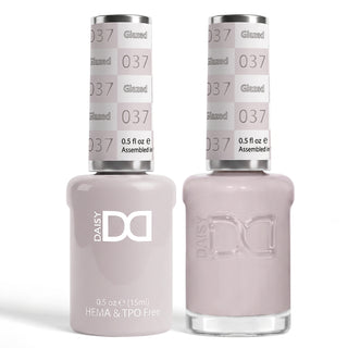 DND HEMA & TPO Free Gel Nail Polish Duo - 037 - Glazed - Gray Colors - 0.5 oz