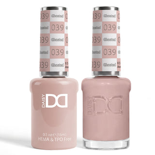 DND HEMA & TPO Free Gel Nail Polish Duo - 039 - Ghosted - Pink Colors - 0.5 oz