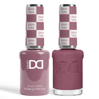 DND HEMA & TPO Free Gel Nail Polish Duo - 048 - Mauve Today - Purple Colors - 0.5 oz