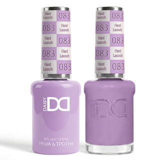 DND HEMA & TPO Free Gel Nail Polish Duo - 083 - Hard Launch - Purple Colors - 0.5 oz