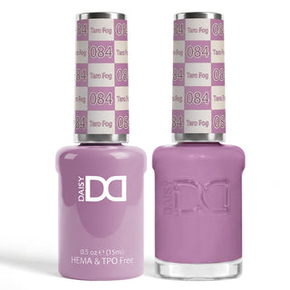 DND HEMA & TPO Free Gel Nail Polish Duo - 084 - Taro Fog - Purple Colors - 0.5 oz